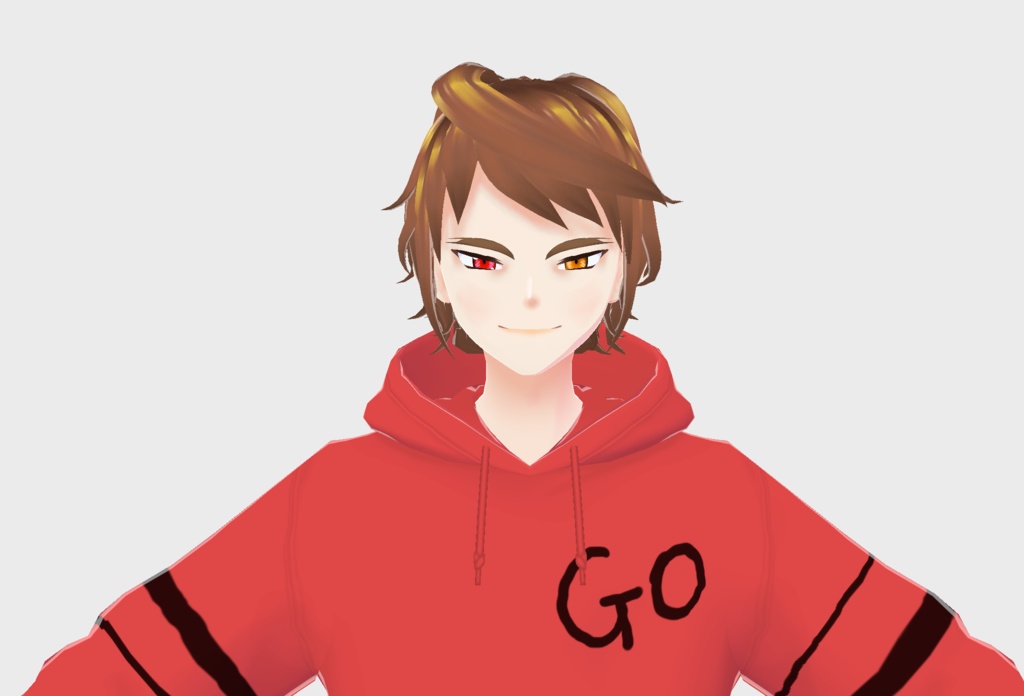 【VRoid/VRM】ゴウ・リキヤ【オリジナル3Dモデル/キャラクター】