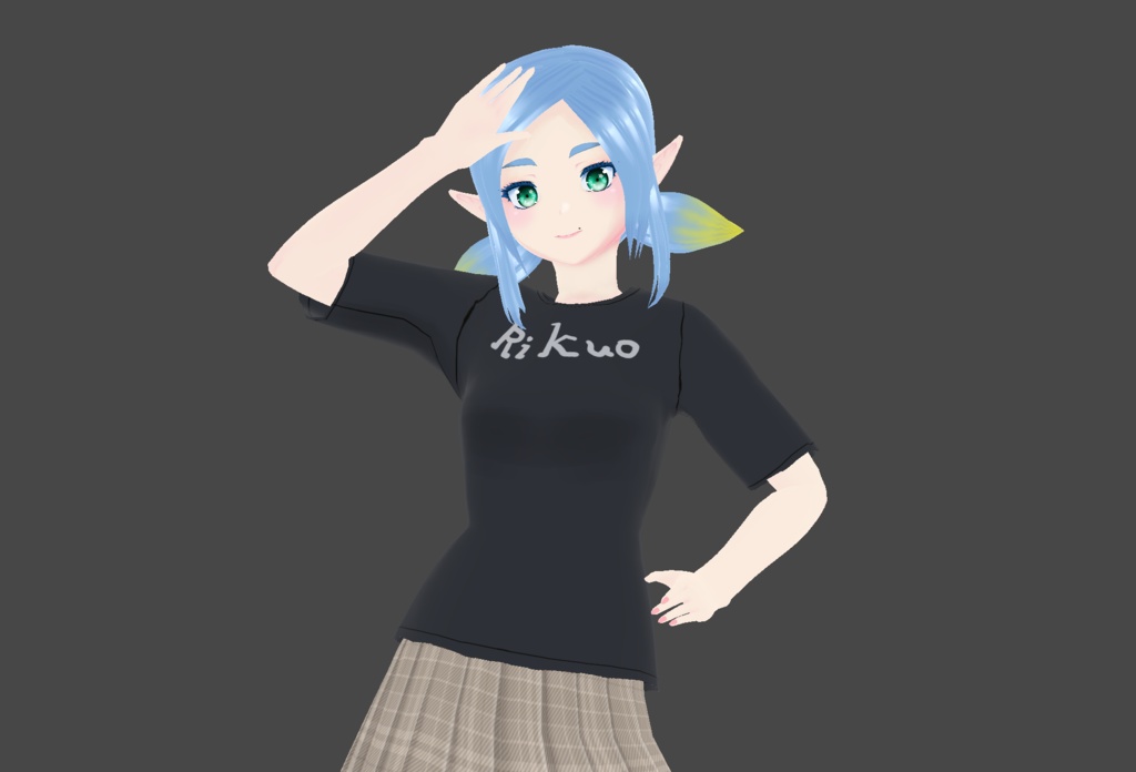 【Vroidテクスチャー】フィットTシャツ【6種】