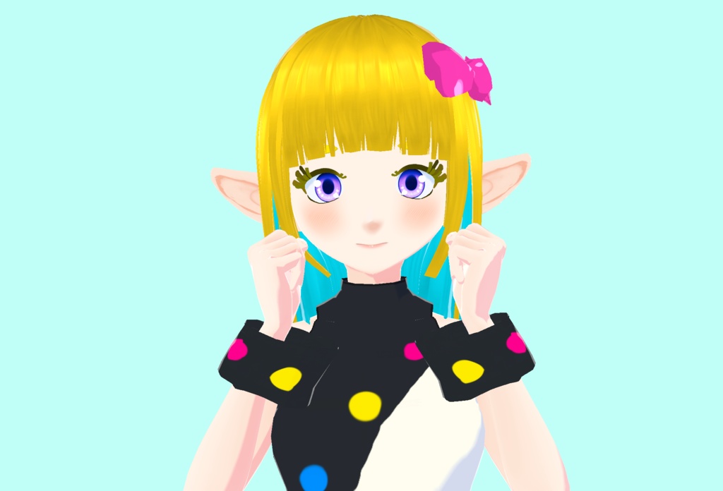 【VRoid】Vtuber_model_01【VRM/3Dモデル/アバター】