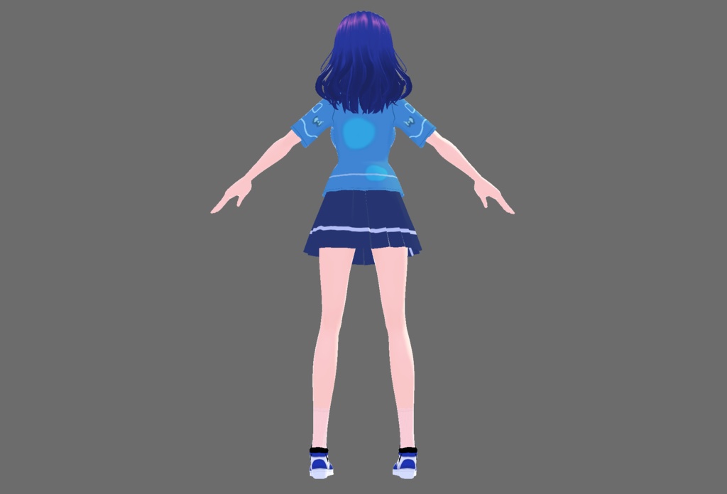 【オリジナルキャラクター】マリン・ジェビリー【3Dモデル】