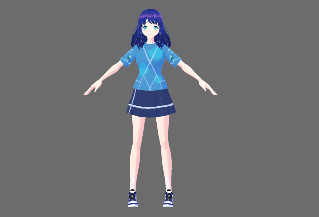 【オリジナルキャラクター】マリン・ジェビリー【3Dモデル】