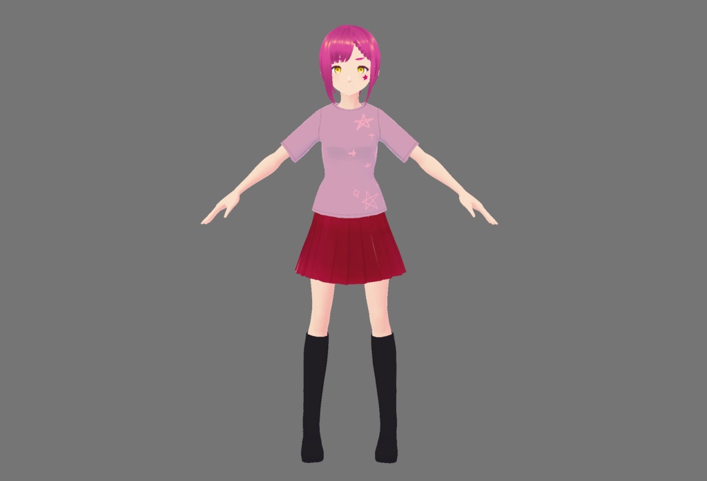 【オリジナルキャラクター】ルル・マニア【3Dモデル】