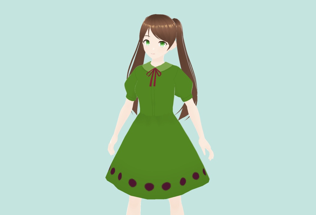 【VRoid】アイスクリームワンピース A 5種【カスタムアイテム/テクスチャ】