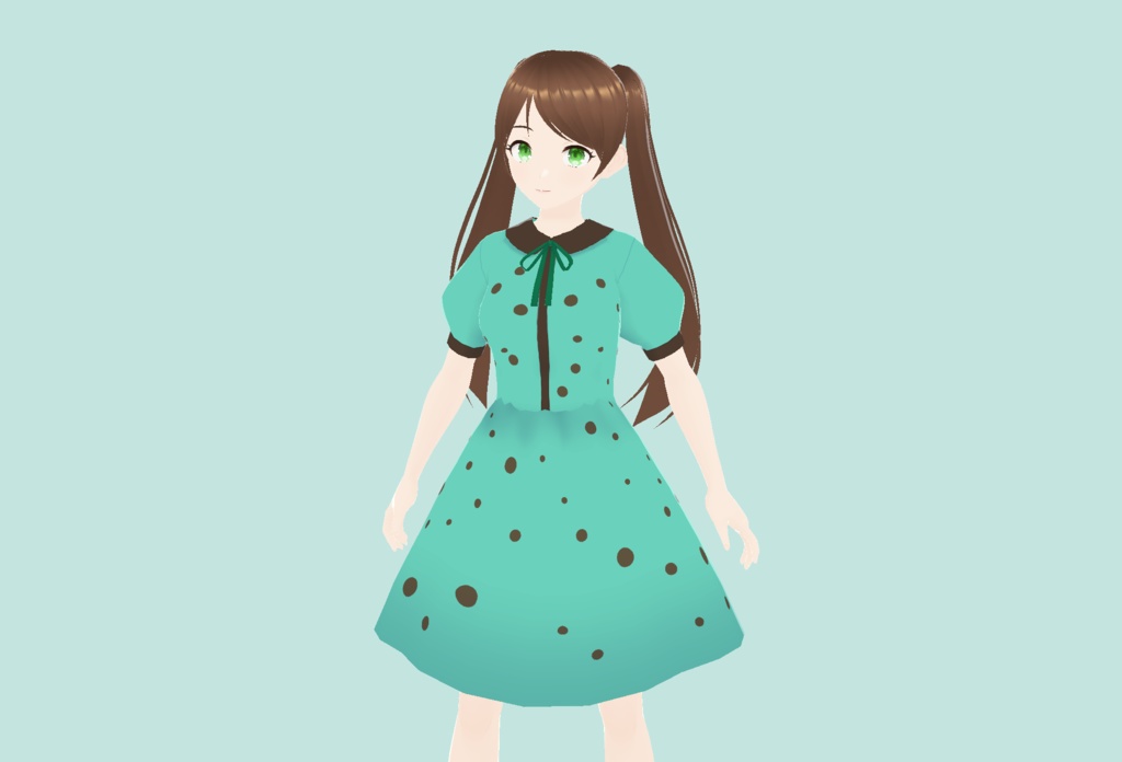 【VRoid】アイスクリームワンピース A 5種【カスタムアイテム/テクスチャ】