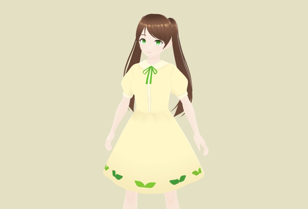 【VRoid】アイスクリームワンピース A 5種【カスタムアイテム/テクスチャ】