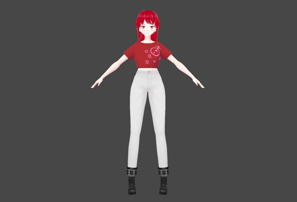 【VRoid/VRM】レレ・マーズ【オリジナルキャラクター/3Dモデル】