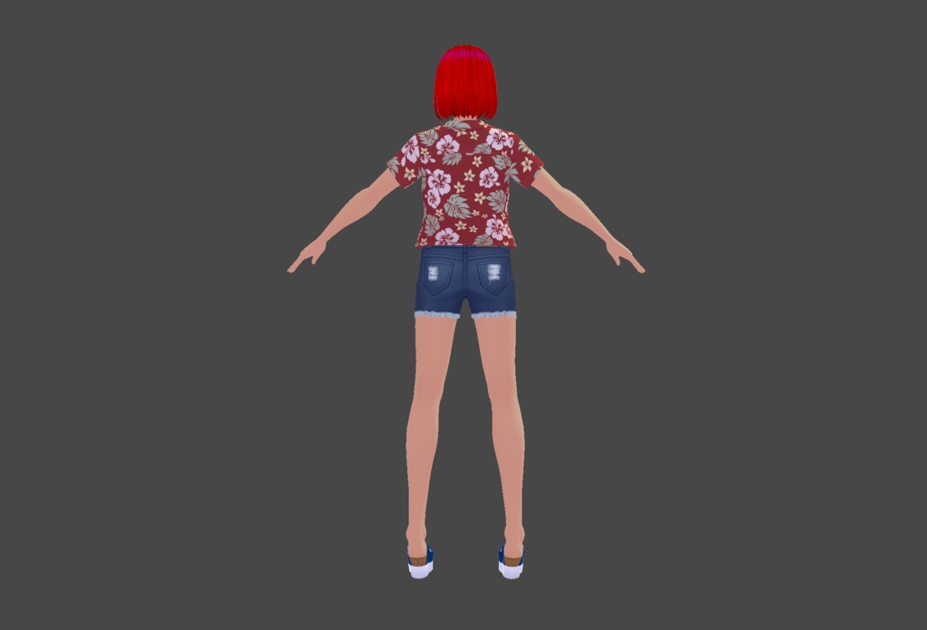 【VRoid/VRM】アカギ・マズマ【オリジナルキャラクター/3Dモデル】