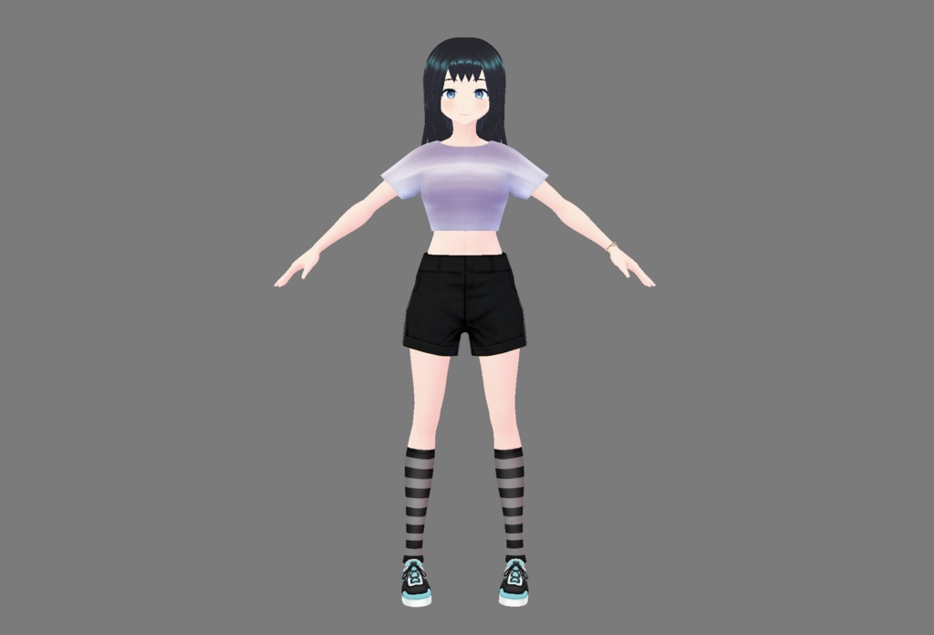 【無料/VRoid/VRM/フリーアバター】まゆき【VRoidファイル付】