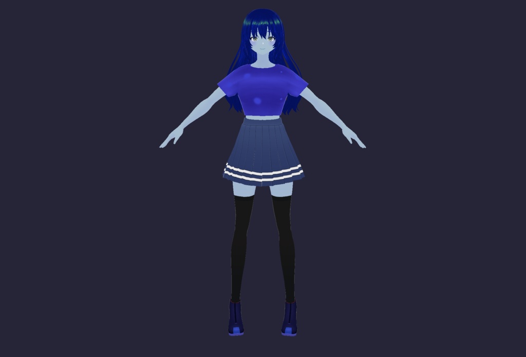 【VRoid/VRM】ライム・スレイム【オリジナル3Dモデル】