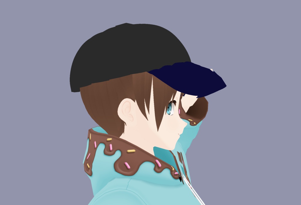 【CC-BY 4.0/無料】シンプル帽子【VRoid/カスタムアイテム】