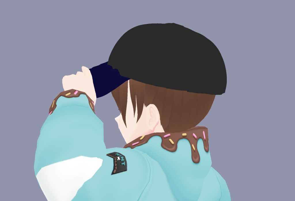 【CC-BY 4.0/無料】シンプル帽子【VRoid/カスタムアイテム】