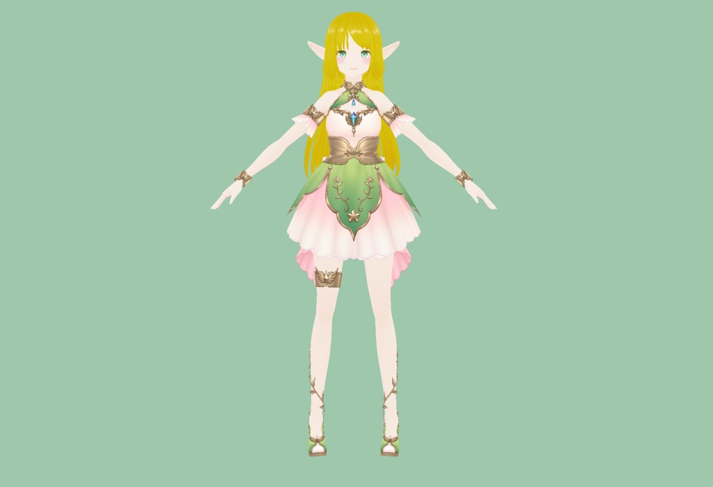【VRoid/VRM】エルマ・エルフ【オリジナル3Dモデル】