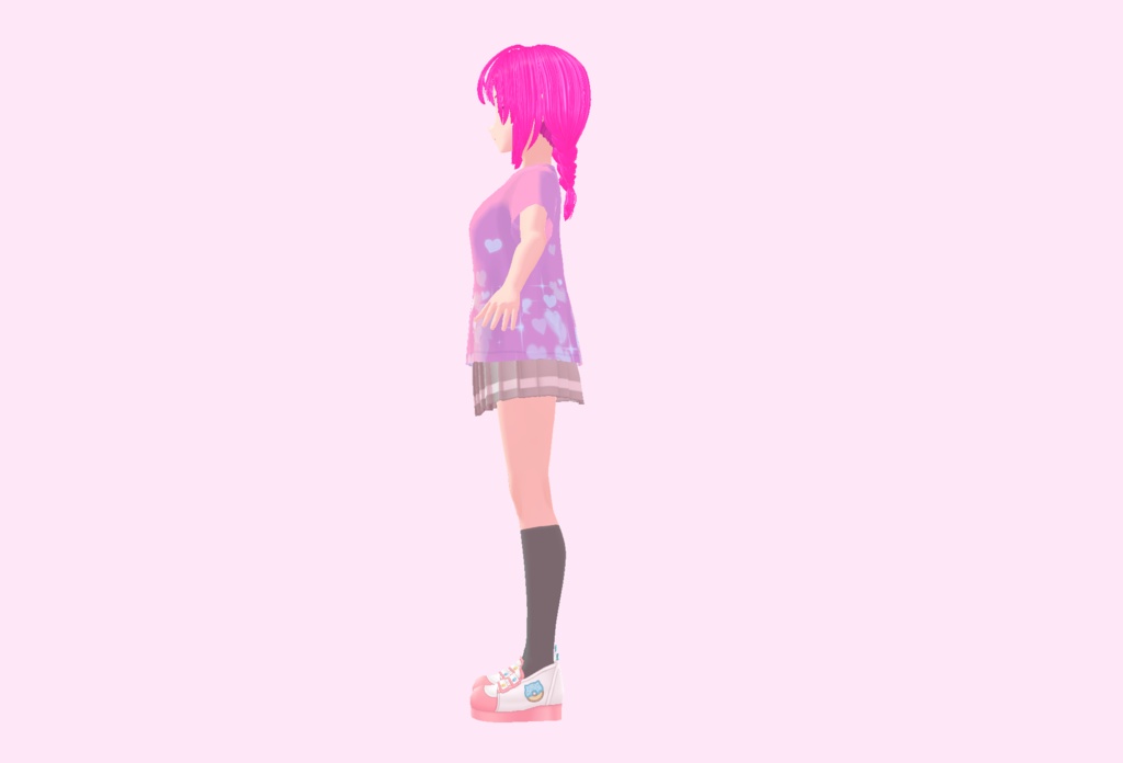 【VRoid/VRM/アバター】モエミ・サクラム【オリジナル3Dモデル/vroidファイル付】