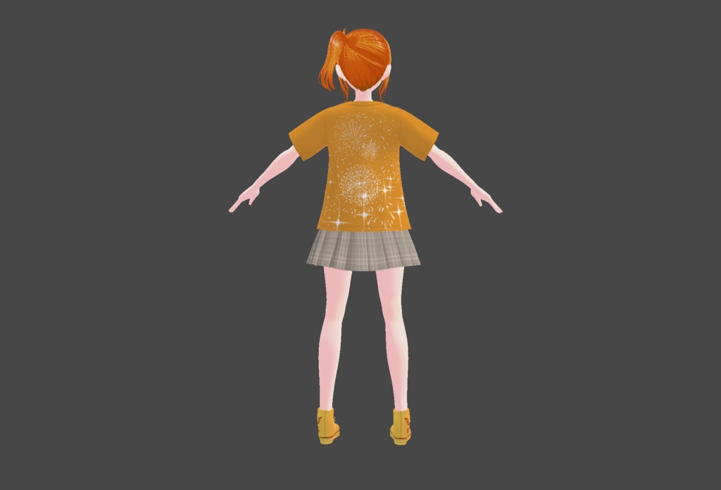 【VRoid/VRM/アバター】オレン・レジナ【オリジナル3Dモデル/vroidファイル付】