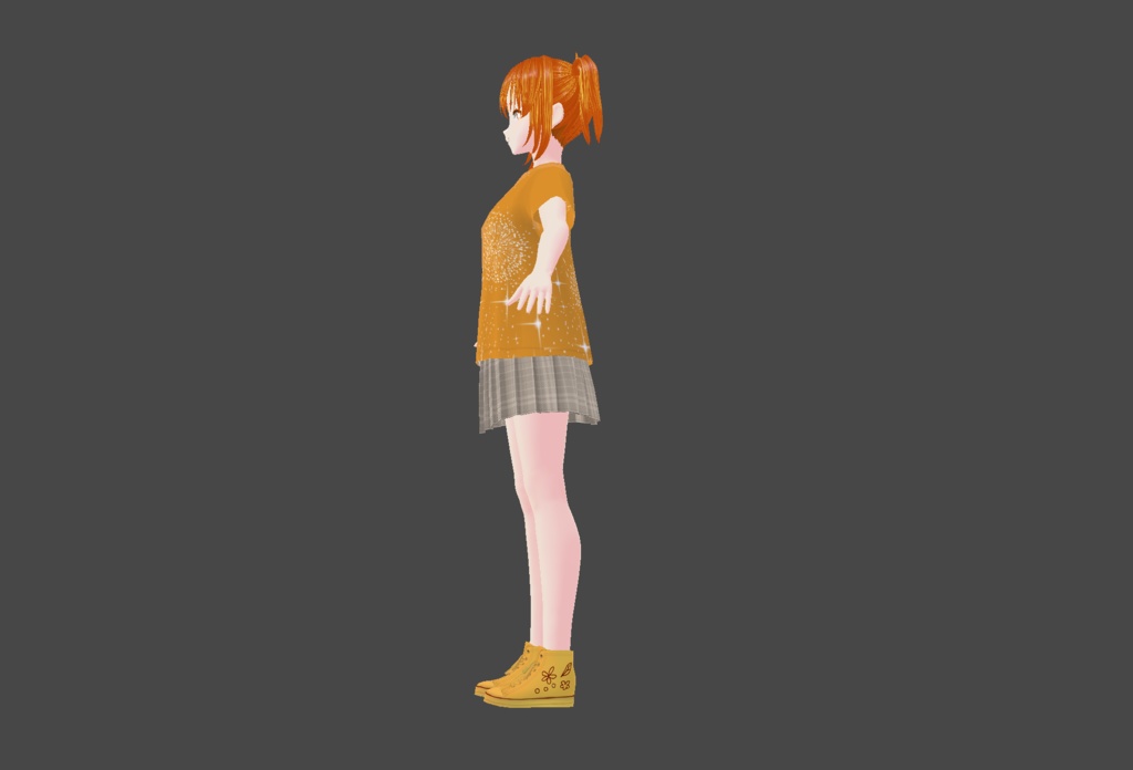 【VRoid/VRM/アバター】オレン・レジナ【オリジナル3Dモデル/vroidファイル付】