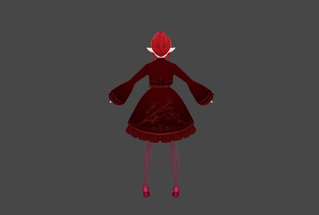 【VRoid/VRM/vroidファイル付】マツリ・エバー【オリジナル3Dモデル/アバター】