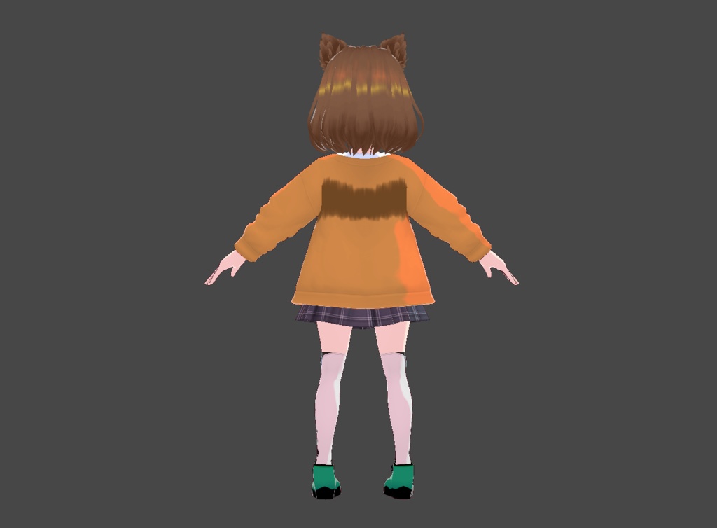 【VRoid/VRM/vroidファイル付】ソラミ・ヒナタ【オリジナル3Dモデル/アバター】