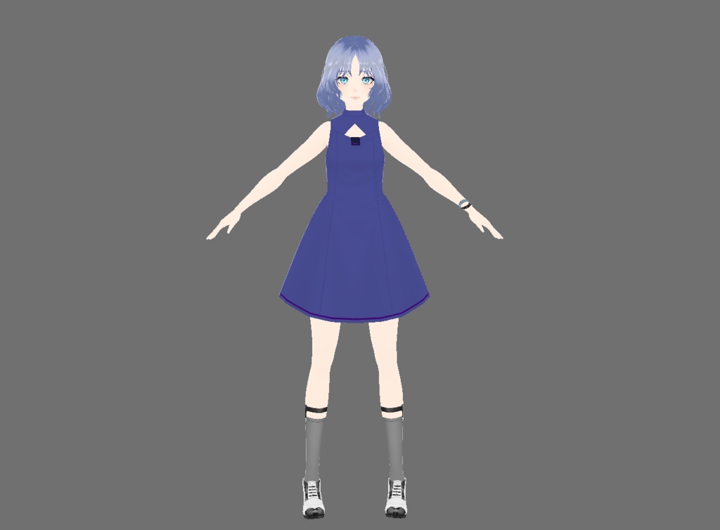 【VRoid/VRM/vroidファイル付】ベルン・リンリン【オリジナル3Dモデル/アバター】