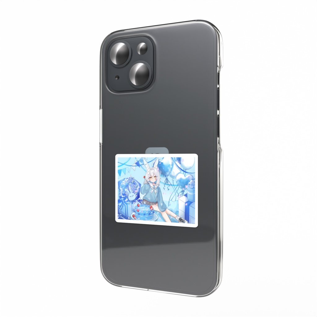 雪兎ちま スマホステッカー01