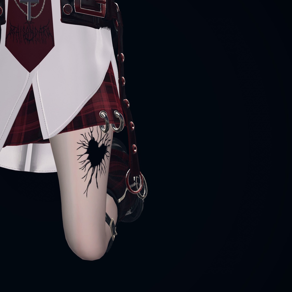 歪なハート タトゥー Tattoo