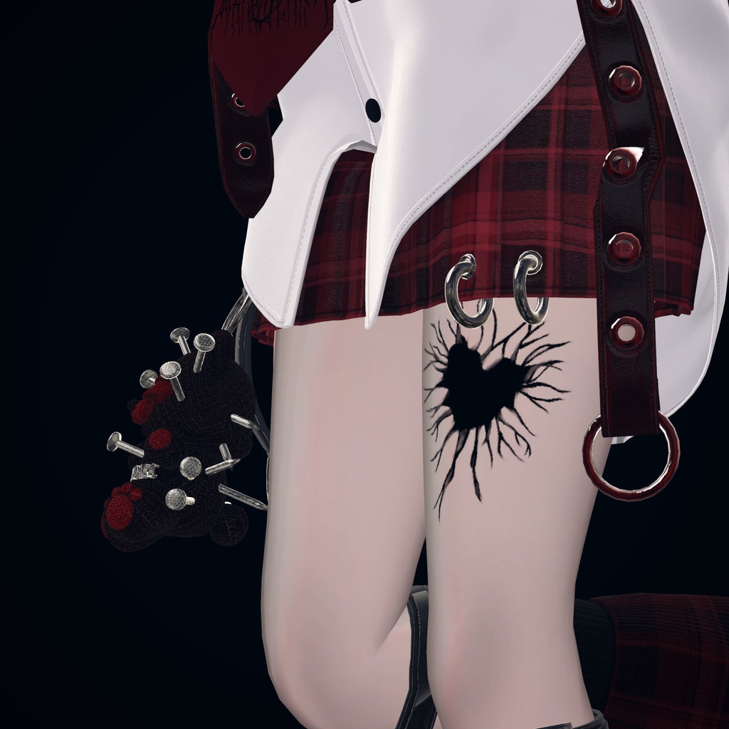 歪なハート タトゥー Tattoo