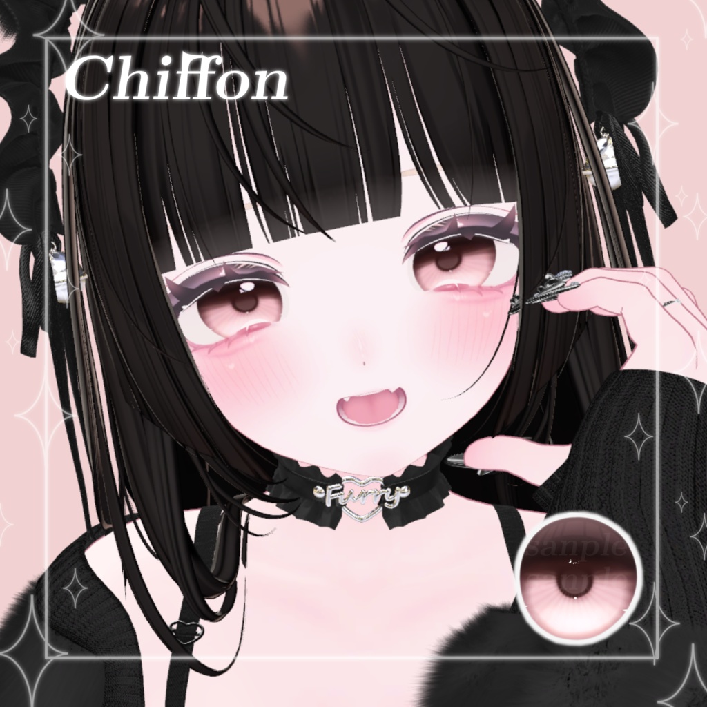 【7アバター対応】ちゅるてん Eye texture【9Colors】