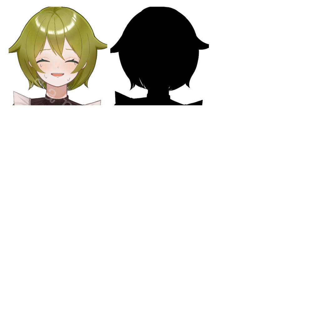 無料版あり 立ち絵素材4 緑髪