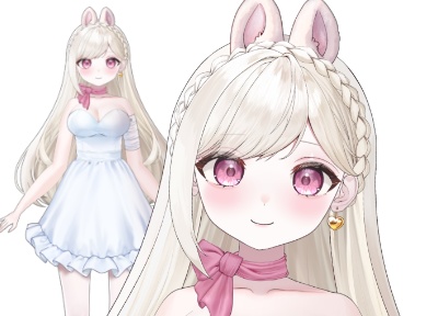 白うさぎスカーフちゃん【限定一点】