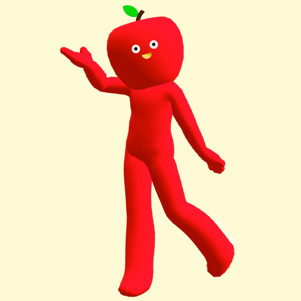 りんご for You アクリルキーホルダー（立ち姿）