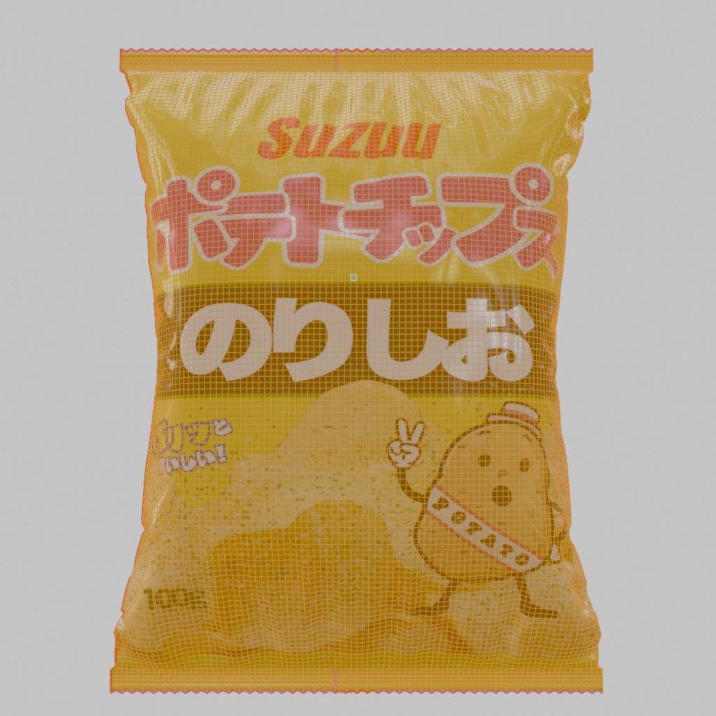 【3Dモデル】スナック菓子 | 建築パース・漫画背景・3Dアニメ向け | blend/fbx同梱