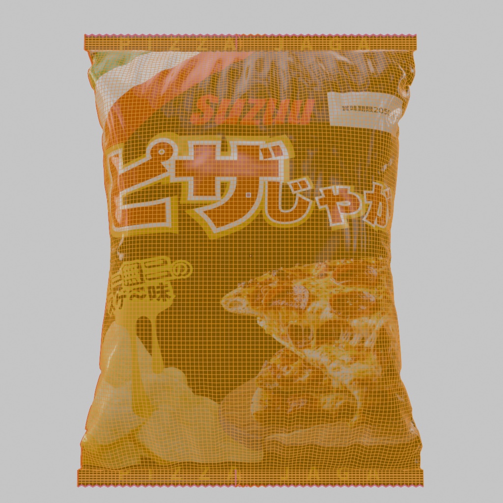 【3Dモデル】スナック菓子 | 建築パース・漫画背景・3Dアニメ向け | blend/fbx同梱