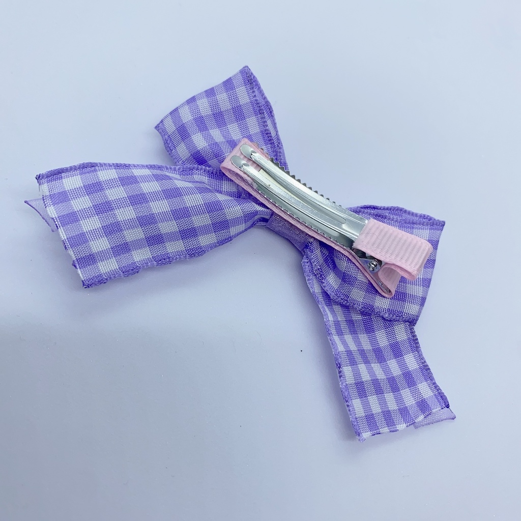 【カスタマイズ可能】リボンクリップ(lavender)