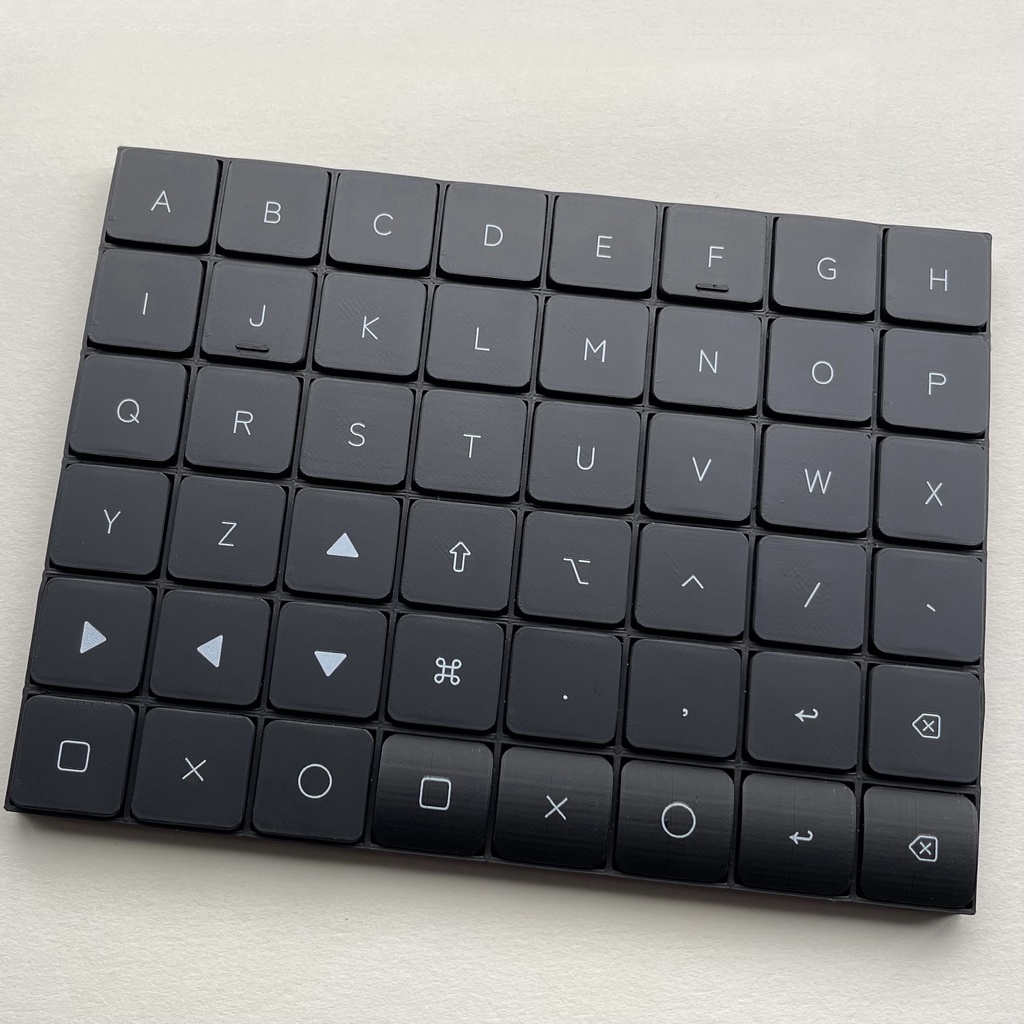 flat 17mmピッチ対応 印字キーキャップ