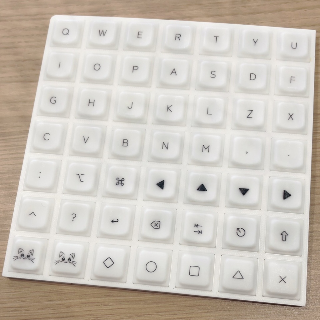 LAK chibi 17mmピッチ対応 印字キーキャップ