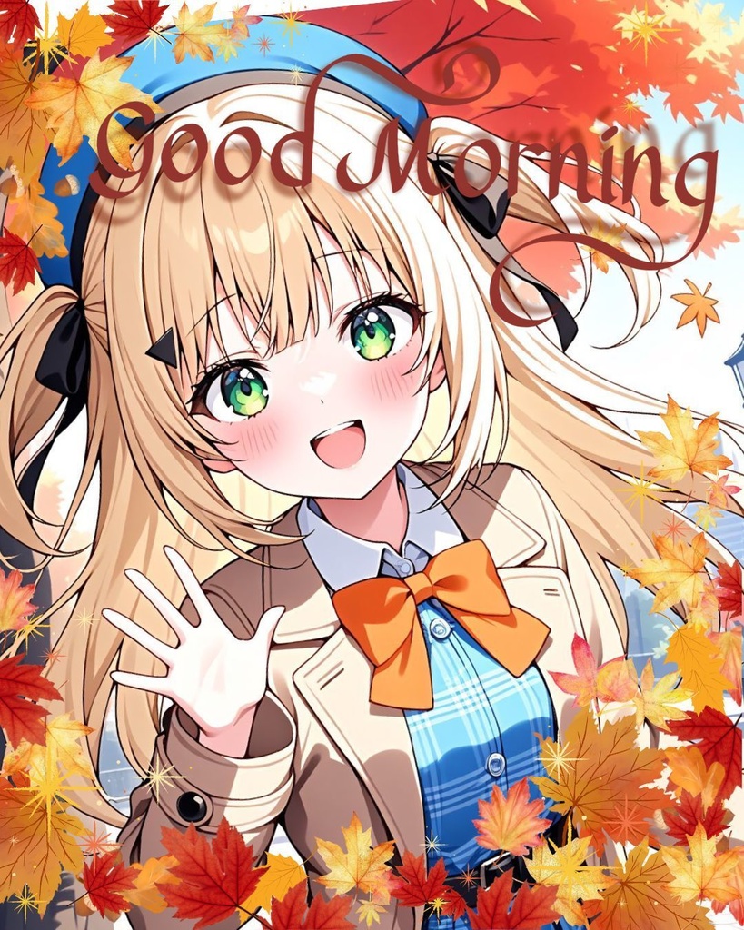 【素材】おはようVtuber（オータムもみじ_2025）