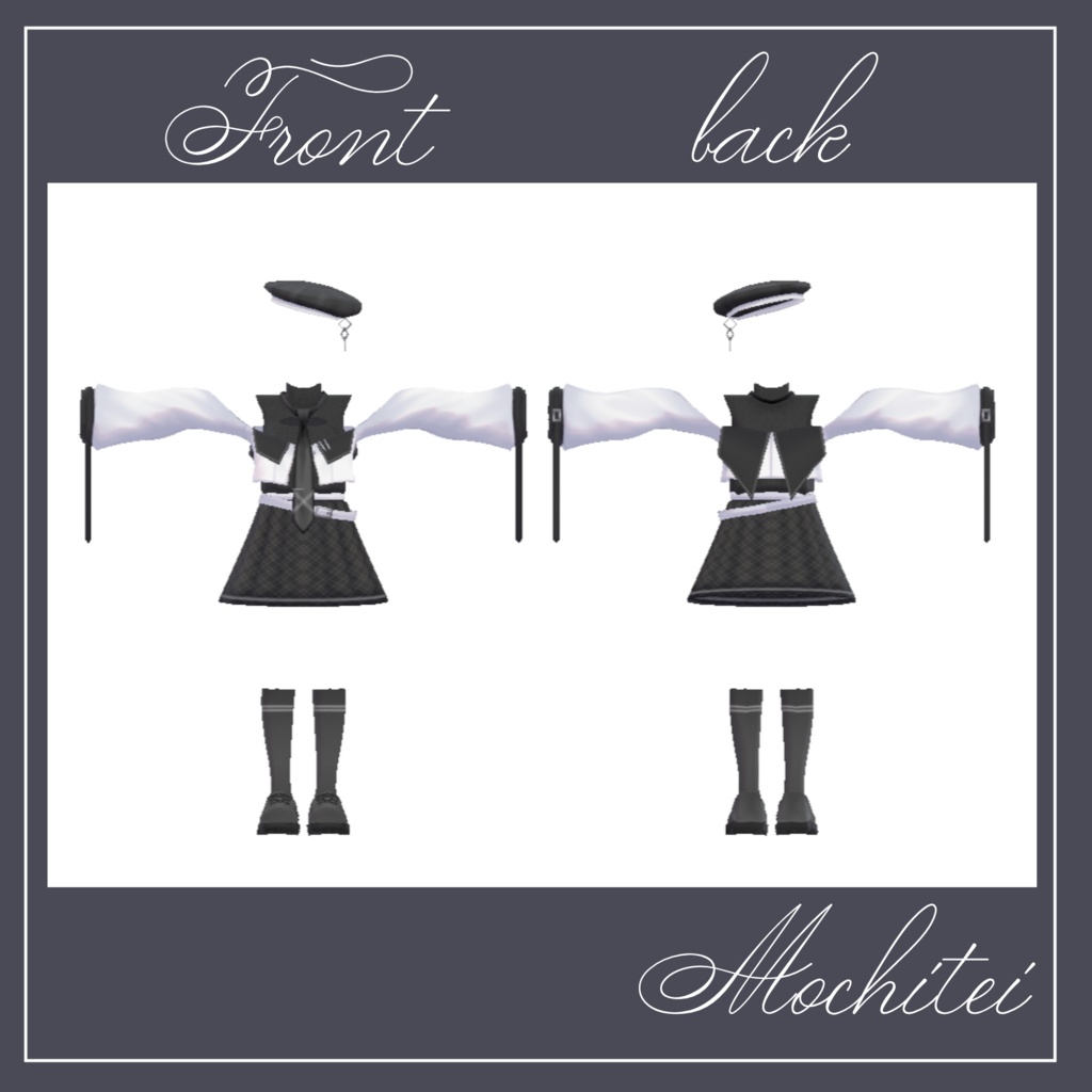 【33アバター対応】モノトーンブランシェ