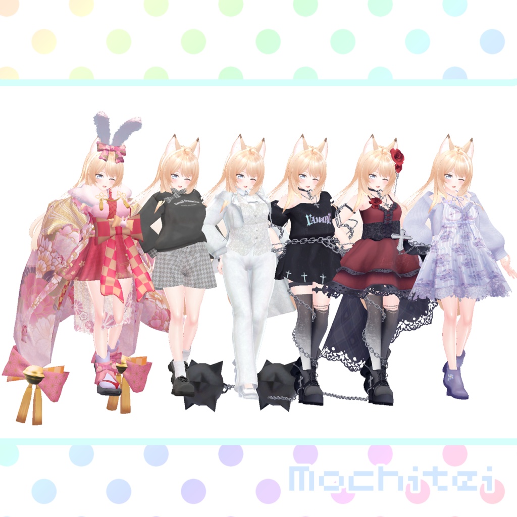 【61アバター対応】おしゃれワンピ