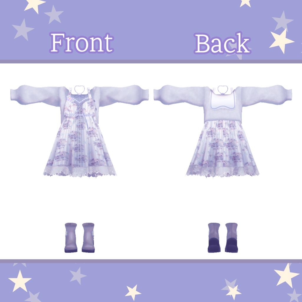 【61アバター対応】おしゃれワンピ