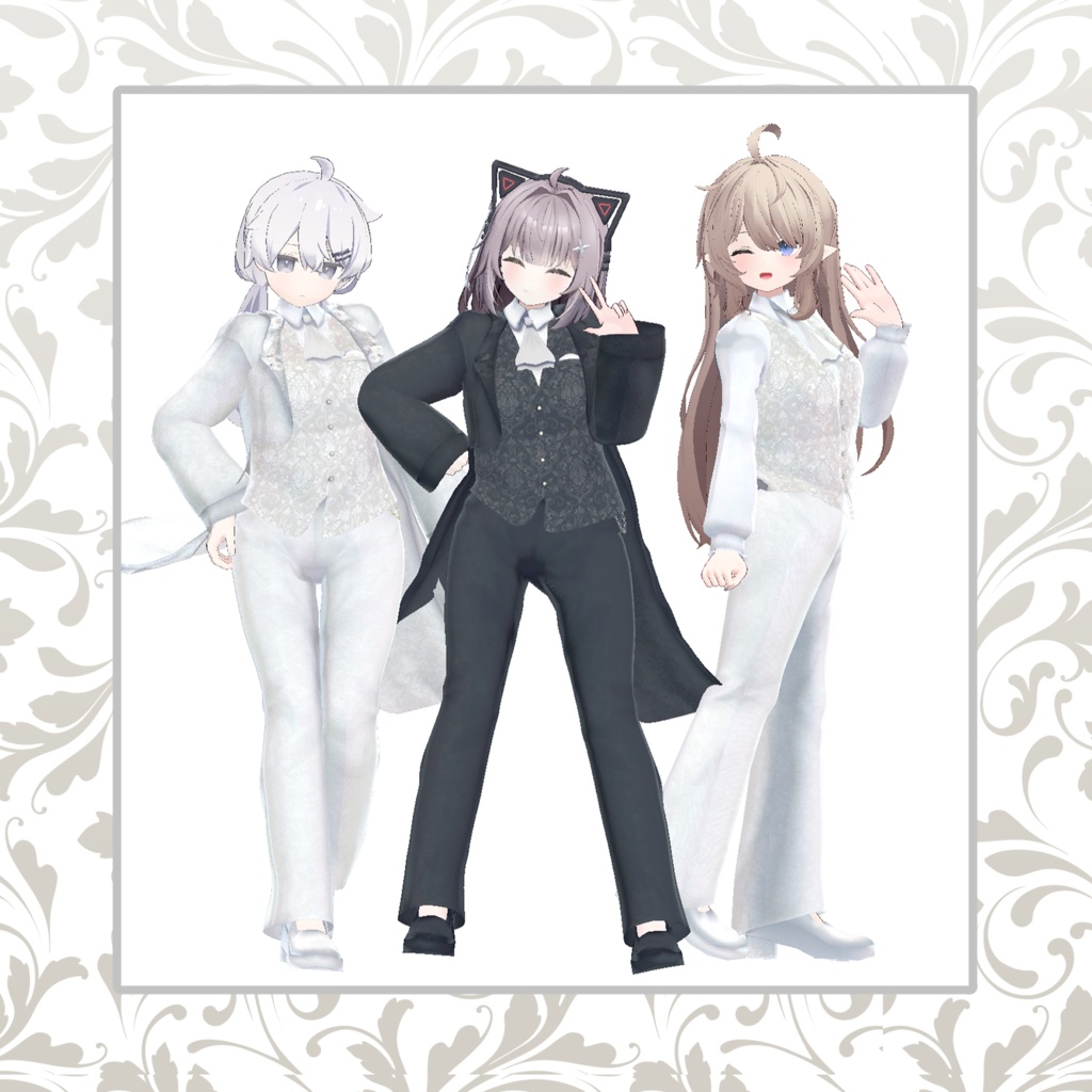 【36アバター対応】ブライダルタキシード