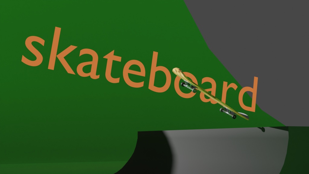 【3Dモデル】スケボー