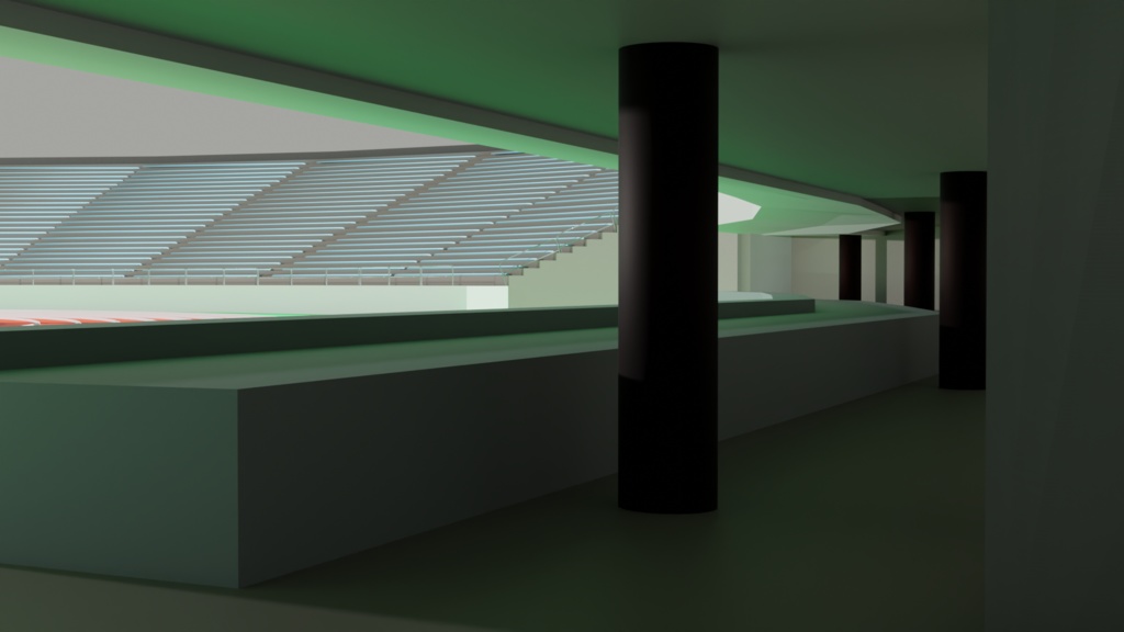 陸上競技場【3DCG】