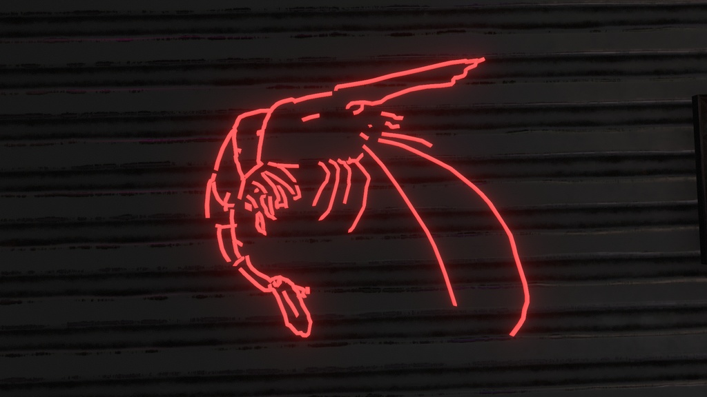 【無料】*:゜☆ネオンえび☆゜:*【VRchat向け】