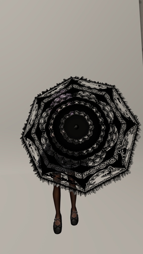 【VRchat向け】 *:゜:☆†ゴシックアンブレラ†☆゜:*【全アバター対応】