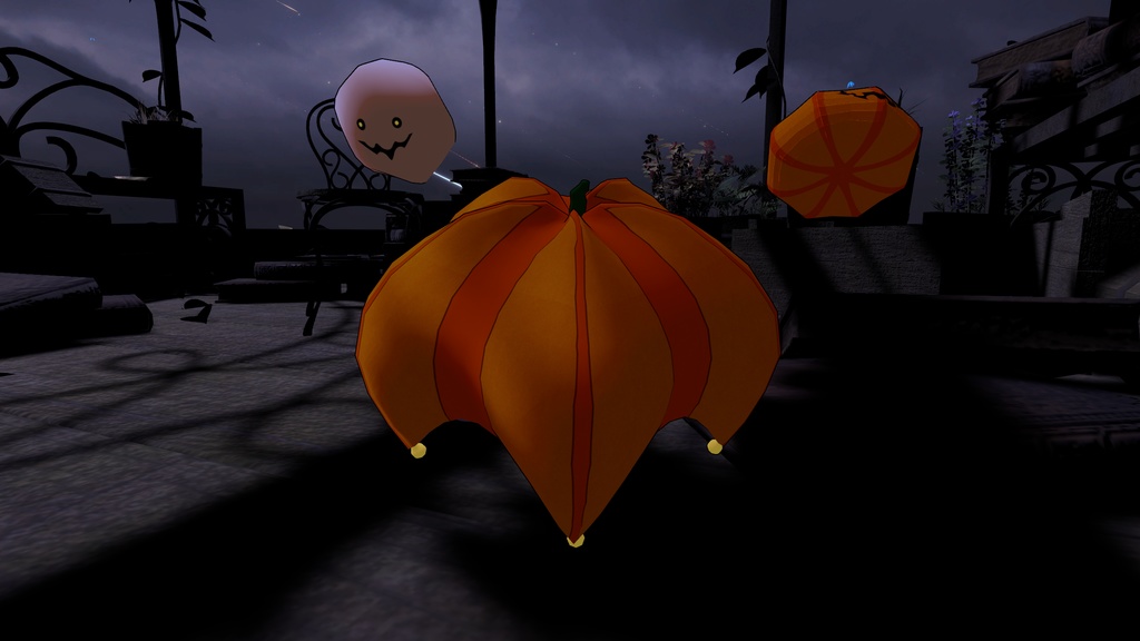 🎃🎉【VRChat向け】 *:゜:☆🎃ハロウィン傘🎃☆゜:*【全アバター対応】
