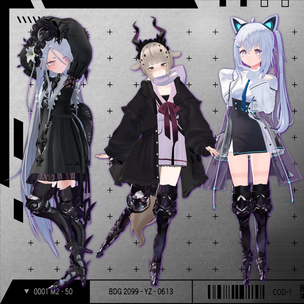 【VRChat】 *:゜ほぼ全アバター対応 機械足:*【14アバターセットアップ済み全部入り】