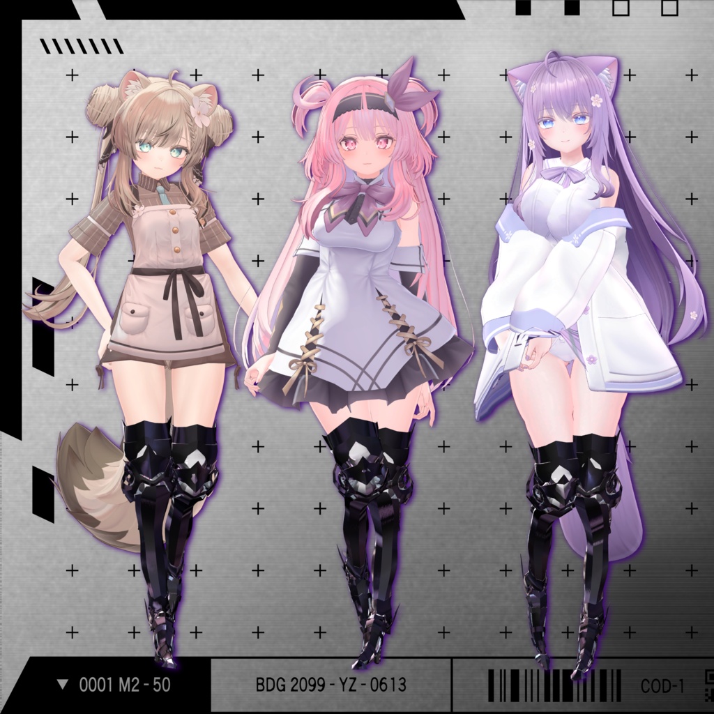 【VRChat】 *:゜ほぼ全アバター対応 機械足:*【14アバターセットアップ済み全部入り】