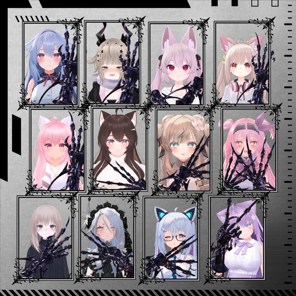 【VRChat】 *:゜ほぼ全アバター対応 機械の鋼腕:*【15アバターセットアップ済み全部入り】