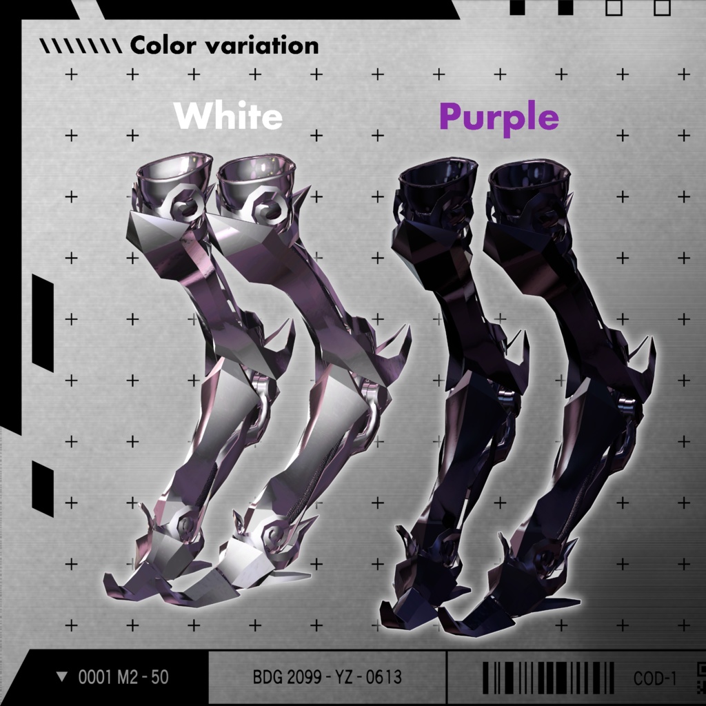 【VRChat】 *:゜ほぼ全アバター対応 機械の逆関節:*【13アバターセットアップ済み全部入り】