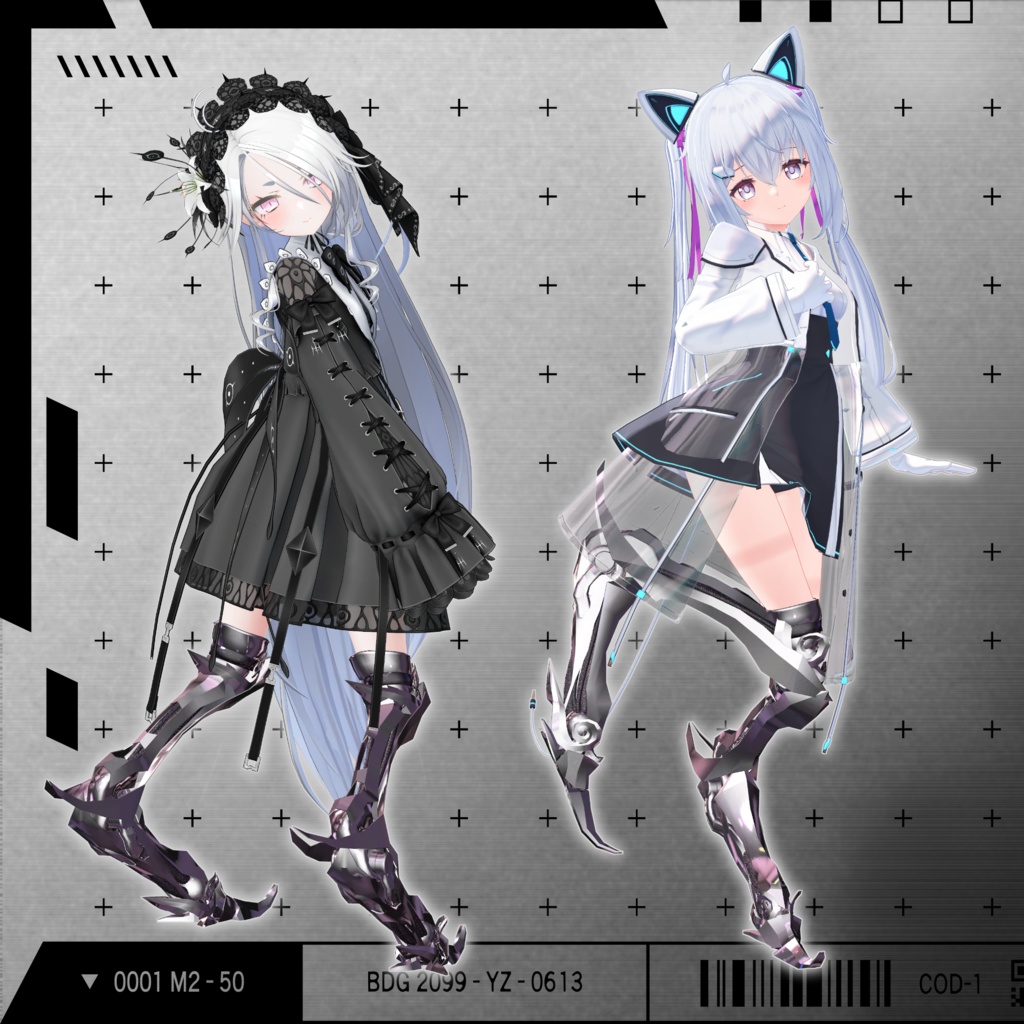 【VRChat】 *:゜ほぼ全アバター対応 機械の逆関節:*【13アバターセットアップ済み全部入り】