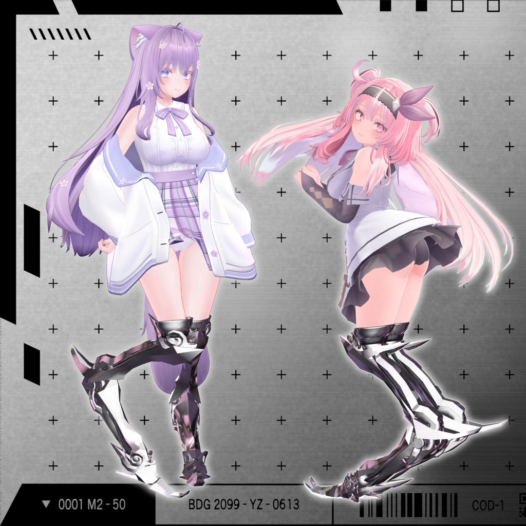 【VRChat】 *:゜ほぼ全アバター対応 機械の逆関節:*【13アバターセットアップ済み全部入り】